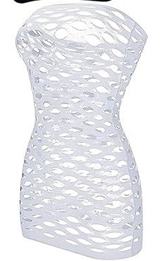 π₯ Big Hole Fishnet Tube Dress Sexy Mesh Mini β One Size, 7 Colors π | Rave, Stripper, Pole Dancer Fit